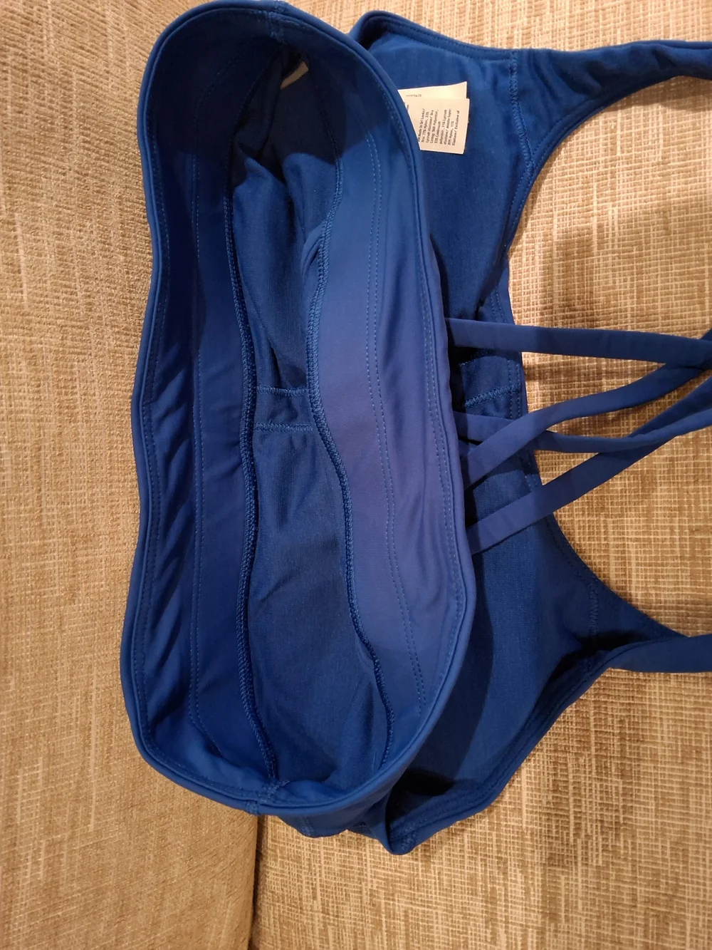 lululemon athletica Cobalt Blue Cross-Back Sports Bra